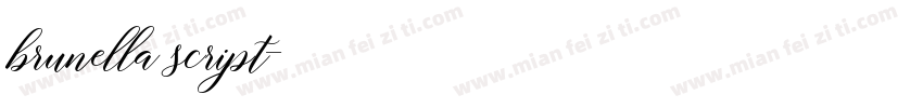 brunella script字体转换